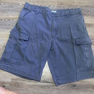 Carhartt Men’s 38 Gray Relaxed Fit Canvas Workwear Shorts Outdoor Carpenter